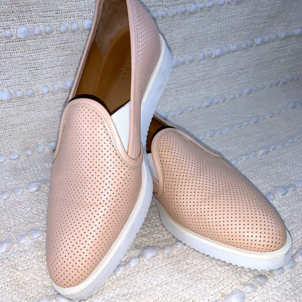 Everlane Women's Pale Pink Perforated The Leather Street Shoe Sz 6.5